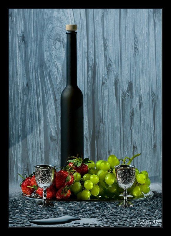 вино, двое, десерт Лёгкий ужин на двоих...photo preview