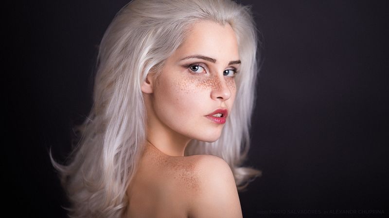 blonde freckless portrait art alexandr chuprina блондинка веснушки портрет арт александр чуприна Freckless Blondesphoto preview