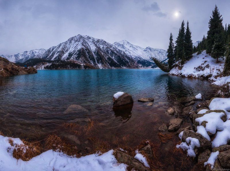 Большое алматинское озеро, Заилийский алатау, Осень, Утро Осень на Большом Алматинском Озереphoto preview