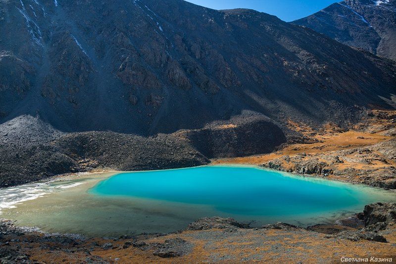 озеро, алтай, горный алтай, пейзаж, природа, nature, lake, altai, южно-чуйский хребет Озеро бирюзыphoto preview