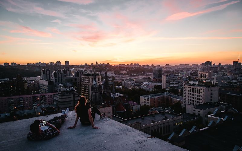 kiev, киев, chill, relax, вечер, небо, вид Kievphoto preview