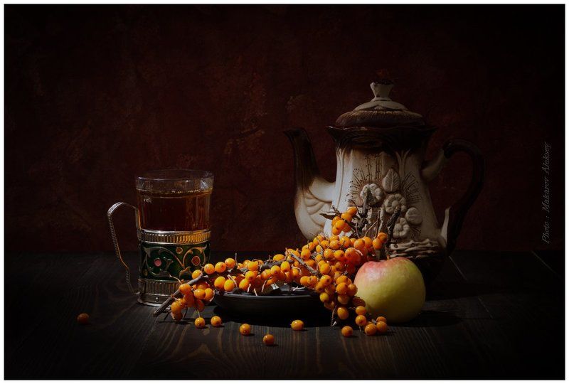 Чай с облепихой.photo preview