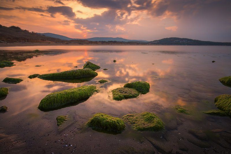 Bulgaria,sea,Болгария,закат,залив,камни,осень,Черное море,Arkutino Silencephoto preview