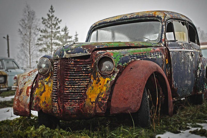 Старый автомобиль Сны о прошлом..photo preview