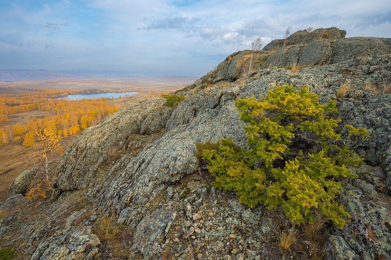 урал, башкирия, сарыкуль, траташ, лиственница, горы, осень, березы photo preview