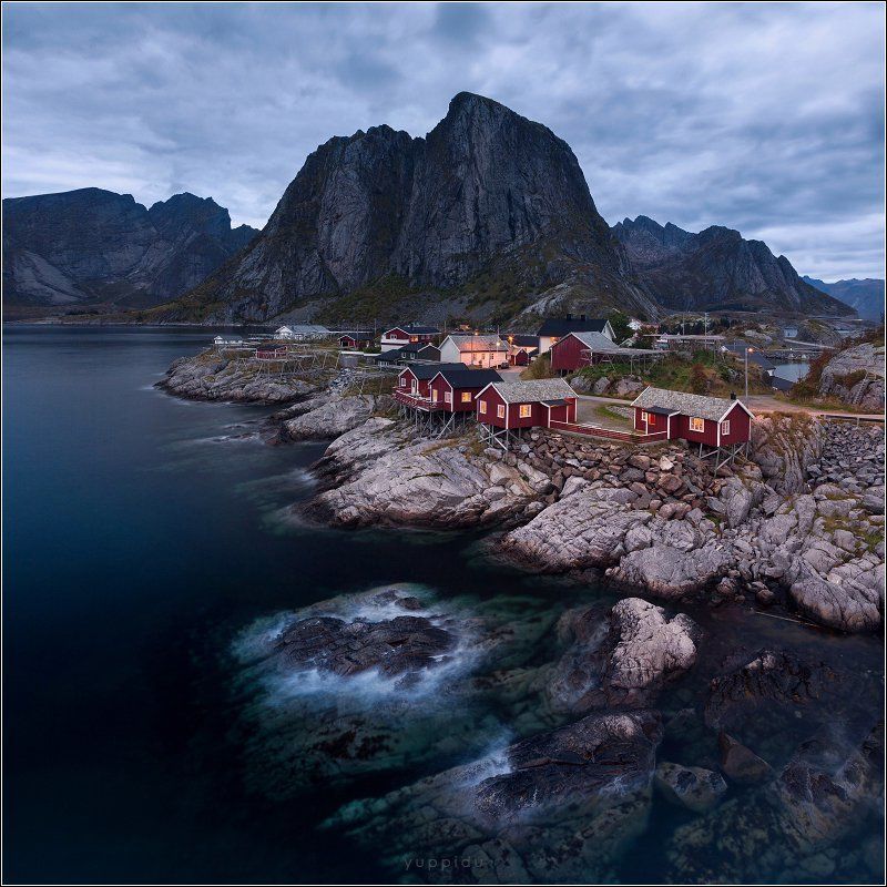 hamnoya, lofoten, norway Популярный вид на Лофотенахphoto preview