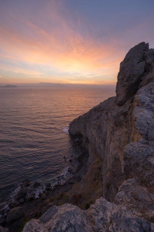 крым, море, горы, свет, закат, рассвет, природа, осень ***photo preview