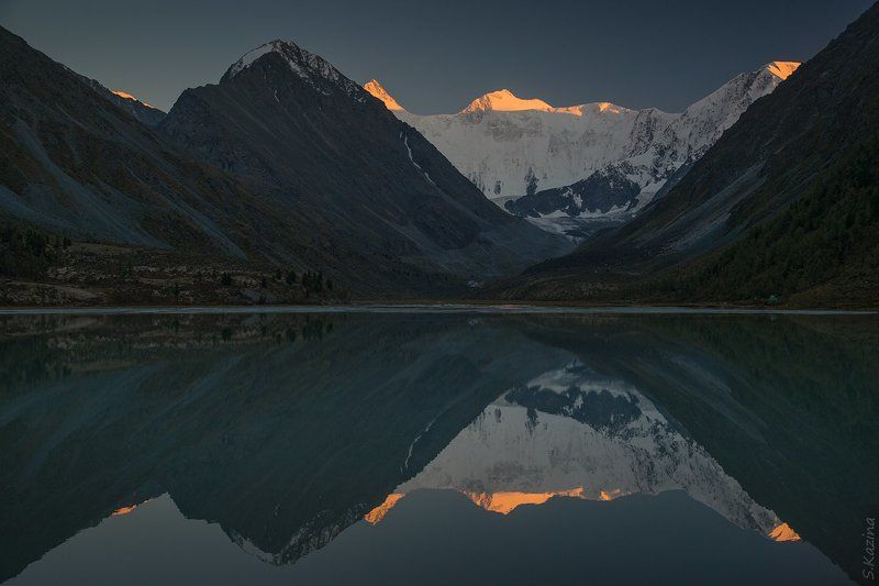 алтай, горный алтай, горы, озеро, белуха, ак-кем, аккем, пейзаж, зеркало, отражение, reflection, mountains, nature, siberia Зеркало Ак-Кемаphoto preview