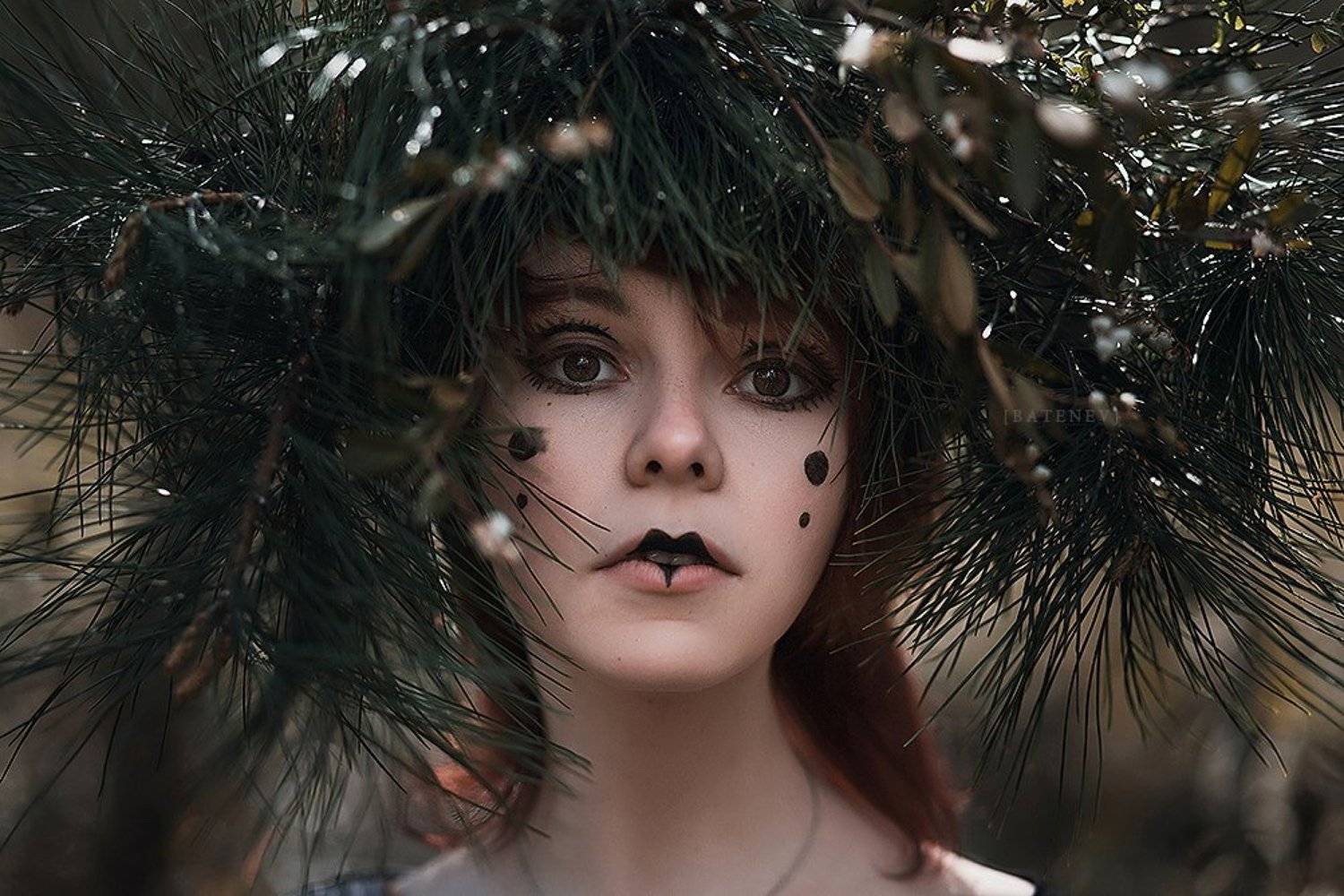 girl, portrait, eyes, color, hairs, moscow,, Mike Batenev