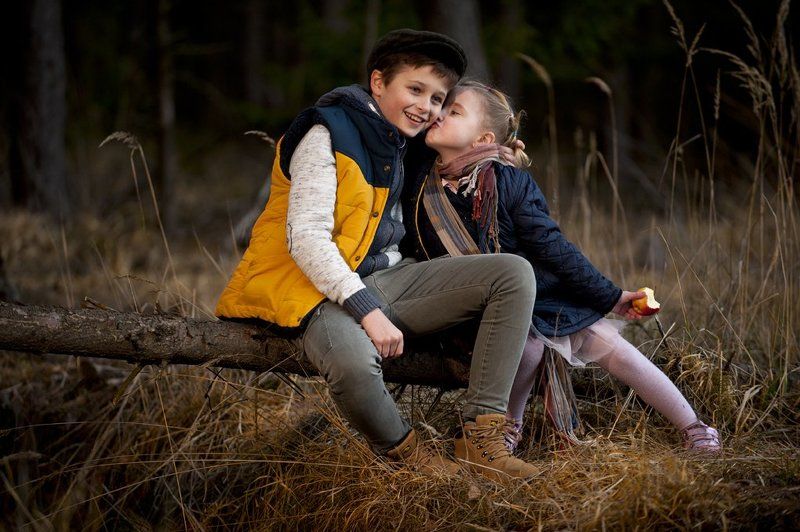 portrait, boy, girl, children, fall, You are my sweetest autumn I loved you firstphoto preview