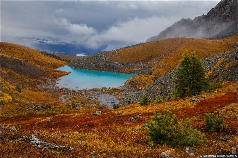 Алтай, Аня графова, Горный алтай, Горы, Каракабак, Каракабакские озера, Северо-чуйский хребет Нижнее Каракабакское озеро во всем своем разнообразииphoto preview