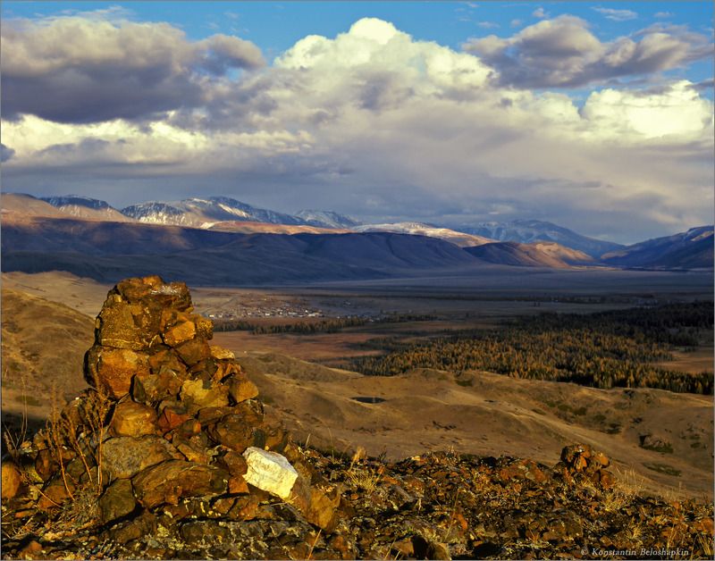 алтай, курай, осень Курай - сухая земляphoto preview