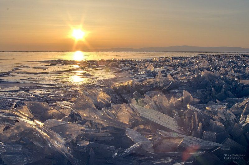 байкал, малое море, ольхон, лед, зима, Осколкиphoto preview