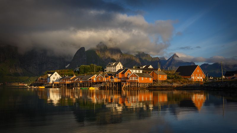 норвегия, лофотены, лофотенские острова, norway, lofoten, lofoten island, The fishing village.photo preview