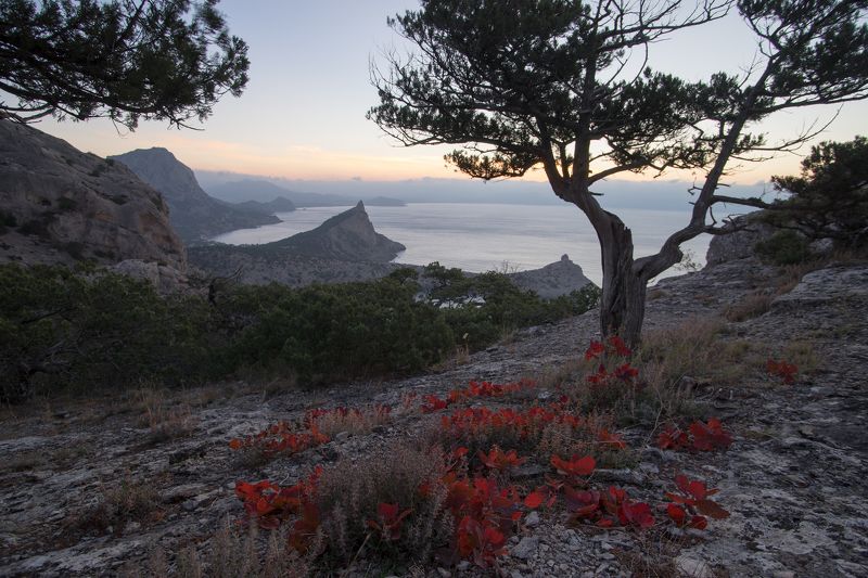 крым, море, горы, свет, закат, рассвет, природа, осень ***photo preview