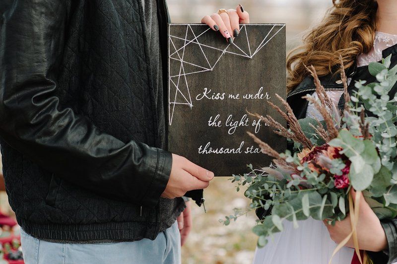 любовь пара свадьба рок жених невеста Rock weddingphoto preview