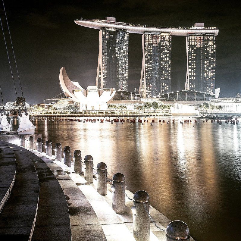 photooftheday, marinabaysands, marina, bay, port, seascape, landscape, architecture, skyscraper, artbuilding, building, lights, reflection, night, travel, trip, singapore 26-11-2014 Marina Bay Sands, Singaporephoto preview