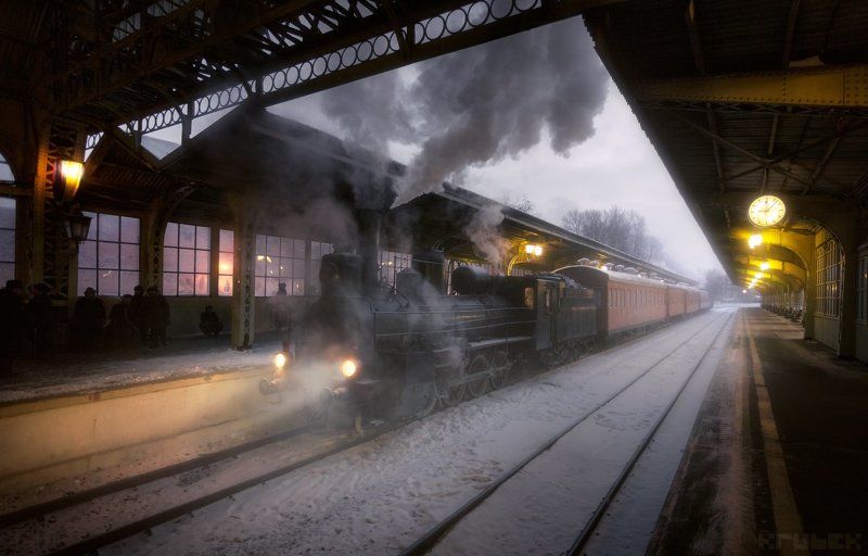 витебский, вокзал, паровоз Полярный экспрессphoto preview