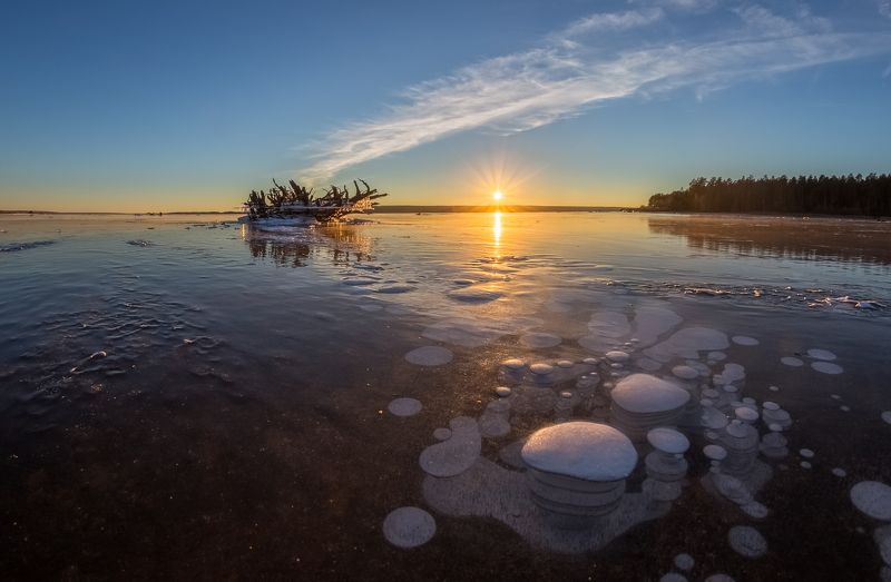 Первый лёд, Предзимье Прогулка по первому льду.photo preview
