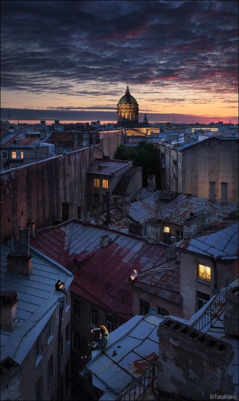 Санкт-Петербург, Крыши Ангелы XXI векаphoto preview
