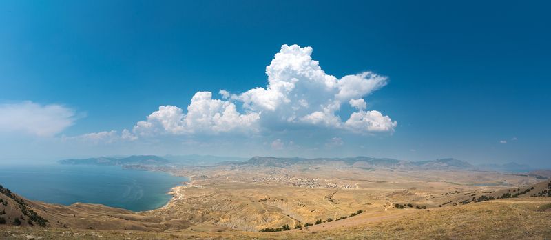 лето, море, облака, небо, отец никон С высоты птичьего полетаphoto preview