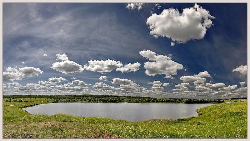 пейзаж, природа, лето, небо, облака, панорама Нижегородская областьphoto preview