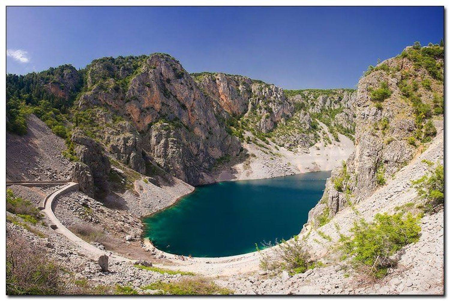 Голубое озеро Имотски (modro jezero Imotski Croatia). Автор: Алексей Строганов хорватия, вулкан, озеро, горы, горное, карстровое, имотски, modro, jezero, croatia, Алексей Строганов