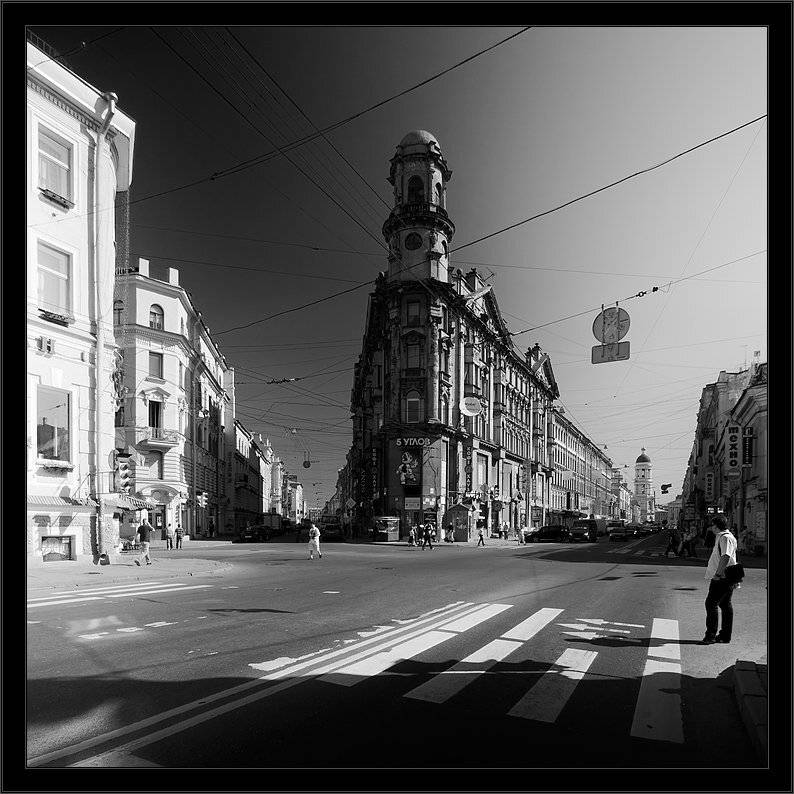 петербург, центр, загородный, 5углов, чб, Kirill Shapovalov