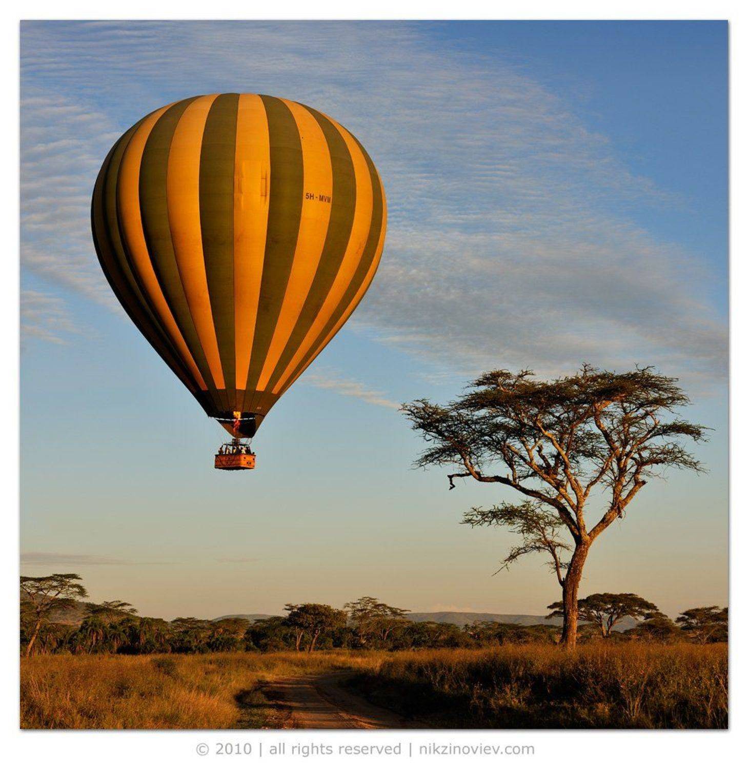 африка, рассвет, воздушный, шар, солнце, николай, зиновьев, Николай Зиновьев