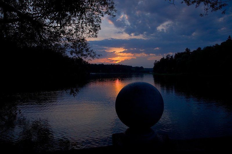 озеро, закат, тишина Закат в Кратово...photo preview