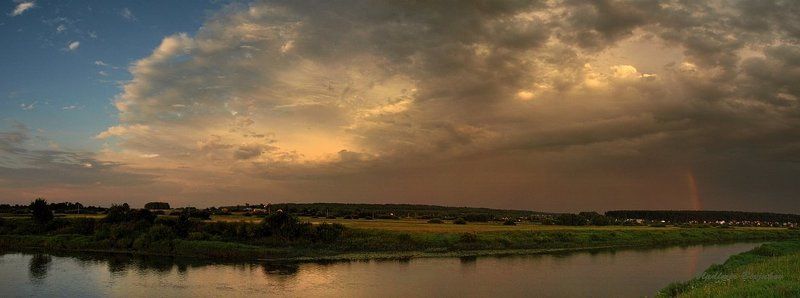 ...про вечер, речку, небо, радугу, уходящий дождь... )photo preview