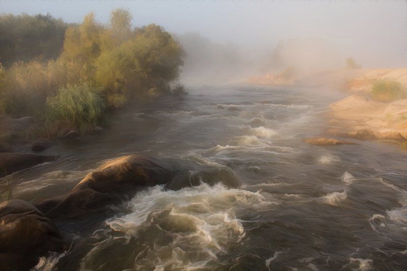 река. осень. пороги. Мигеевские пороги.photo preview