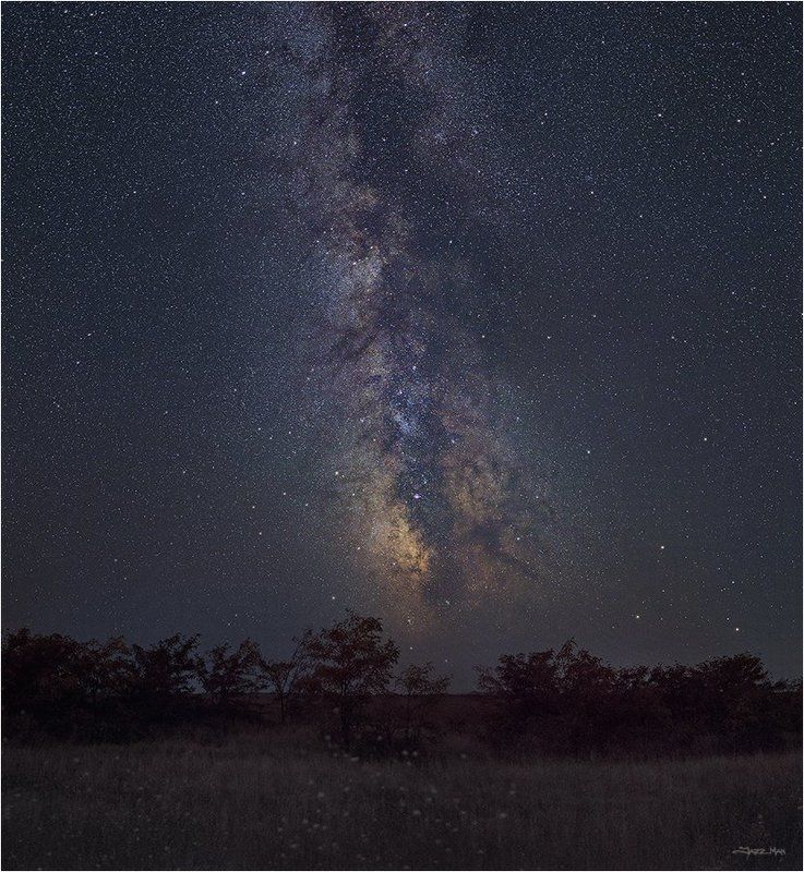 млечный путь, панорама, ночь, ночной пейзаж, звезды, звездное небо ...photo preview