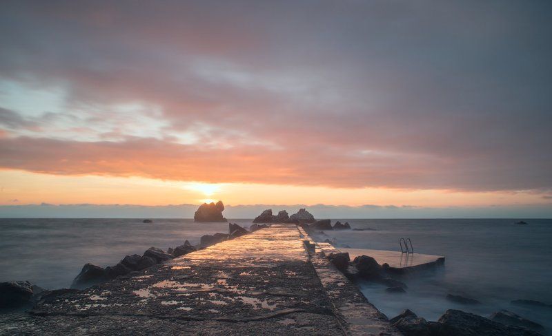 крым, море, горы, свет, закат, рассвет, природа, осень ***photo preview