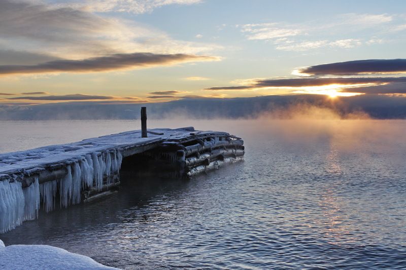 Рассвет на Байкале фото превью