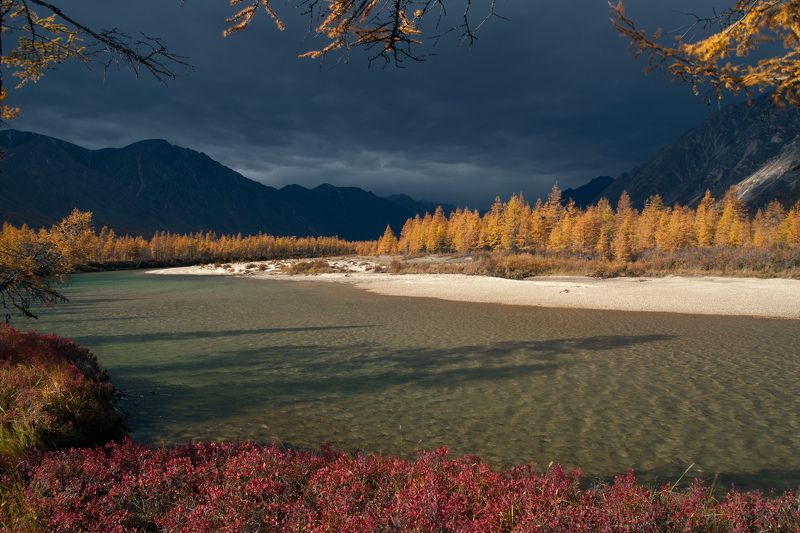 якутия, индигирка, хребет черского Осень в долине Кенилибита.photo preview