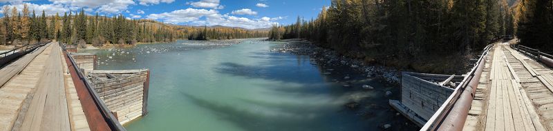 степь самаха, река, аргут, коксу, джазатор, осень, лиственницы, горный алтай Pro степь Самаха. Панорамный взглядphoto preview