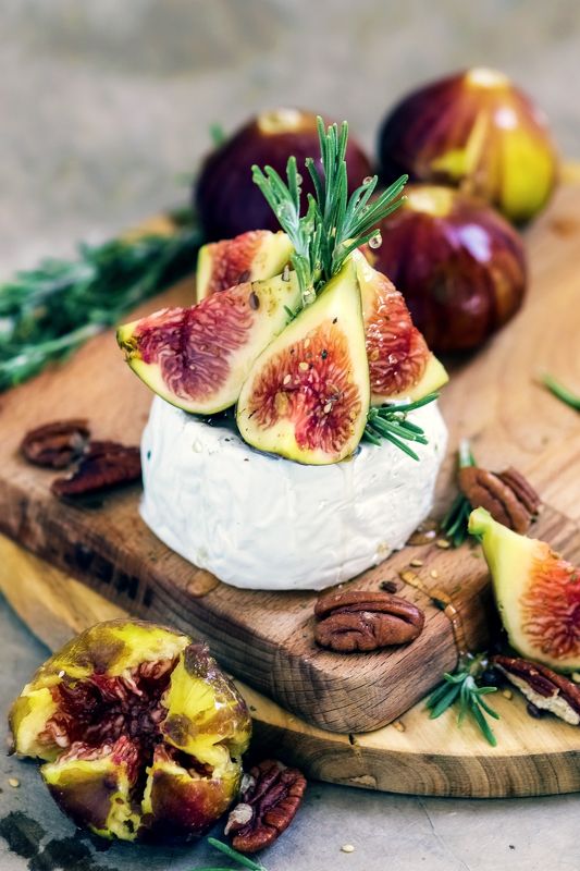 foodphoto, еда, фотоеды, инжир, бри, пекан Бри с инжиромphoto preview