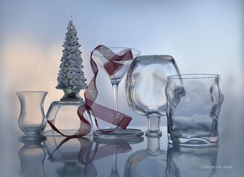 ёлочка, стекло, лента Про ёлочку \