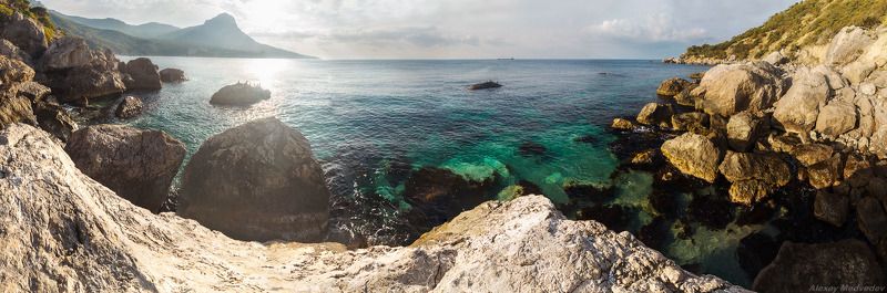 крым, ласпи, бухта, черное море, скалы, солнце Ласпинская бухта в ноябреphoto preview