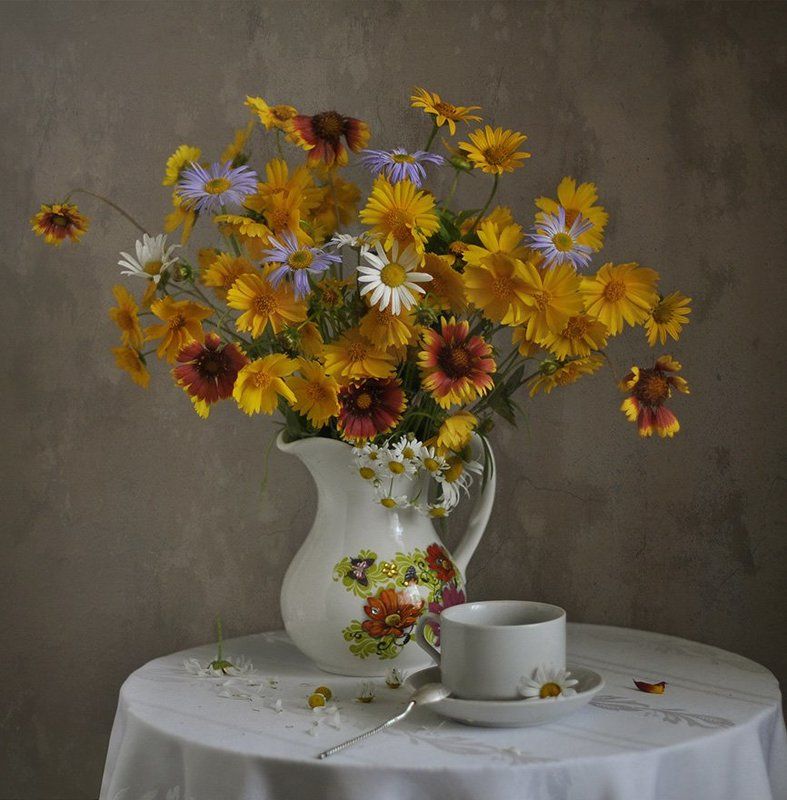 букет, лето, цветы Обласканы солнцем, умыты летним дождем...photo preview