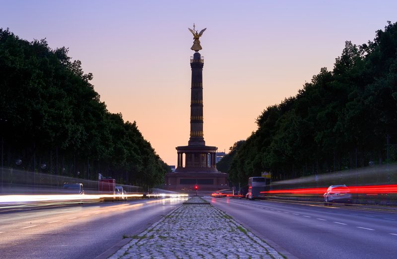 Berlin, evening, blue, long exposure, city Berlin in the evening lightphoto preview