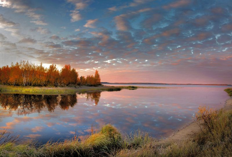 арантур, озеро, кондинские озера, Осень в устье реки фото превью