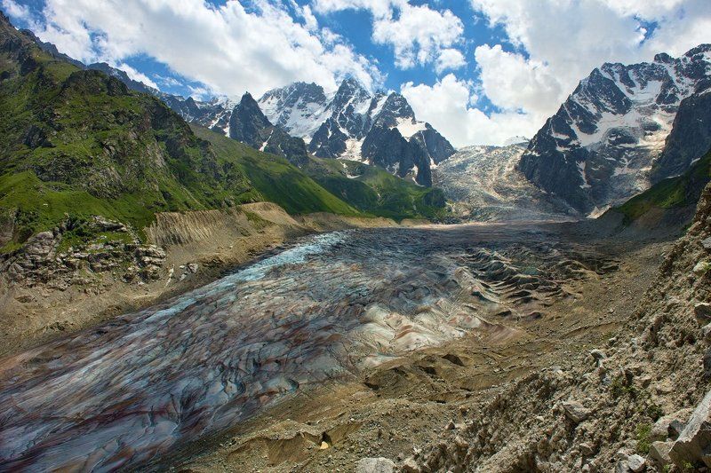осетия, северная осетия, горы, ледник, кавказ, россия, природа, пейзаж, landscape, ossetia, north ossetia, russia, nature, карагуом, summer, wildlife Караугомphoto preview