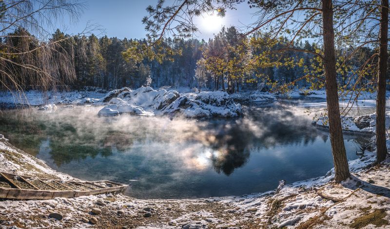 Голубые озера, Чемальский район, Горный Алтай.photo preview