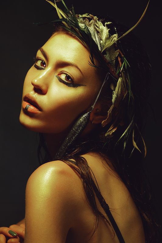 Fashion, portrait, mua, eyes, lips, beauty, studio, levro,  Амазонкаphoto preview