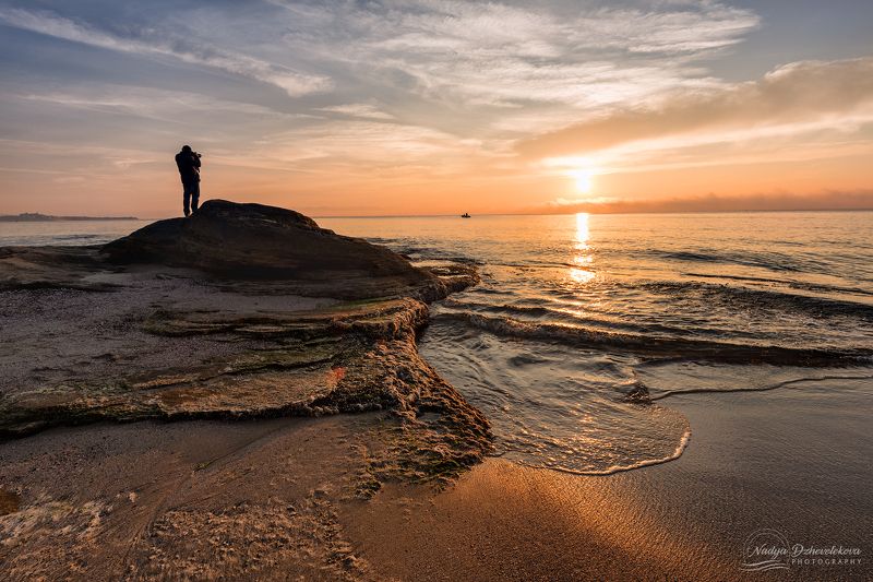 sunrise, sky, clouds, sun, sunlight, sea, seascape Sunday morningphoto preview