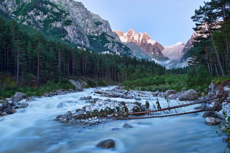 осетия, северная осетия, горы, ледник, кавказ, россия, природа, пейзаж, landscape, ossetia, north ossetia, russia, nature, карагуом, summer, wildlife Караугомдонphoto preview