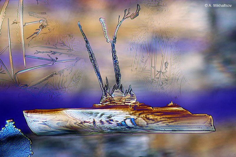 микрокристаллы микрофотография Титаникphoto preview