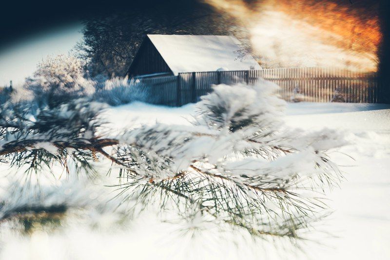 Зима в деревнеphoto preview